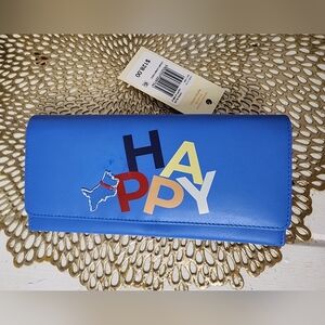 RADLEY LONDON BLUE LEATHER WALLET NWT